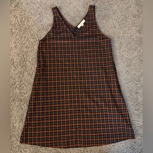 LOFT Petite Plaid Sleeveless Dress/Jumper